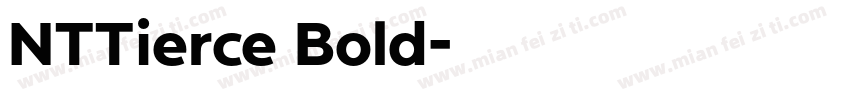 NTTierce Bold字体转换